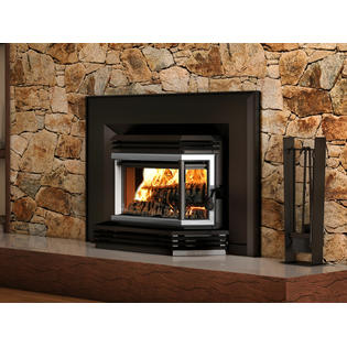 Osburn 2200 Wood Burning Stove Insert 3 Sided Bay Window And