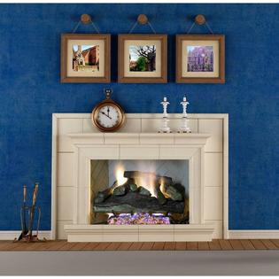 Emberglow Natural Gas Fireplace Log Fire Place 24 Inch Vent Free