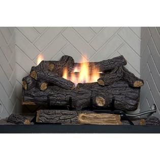 Emberglow Natural Gas Fireplace Log Fire Place 24 Inch Vent Free