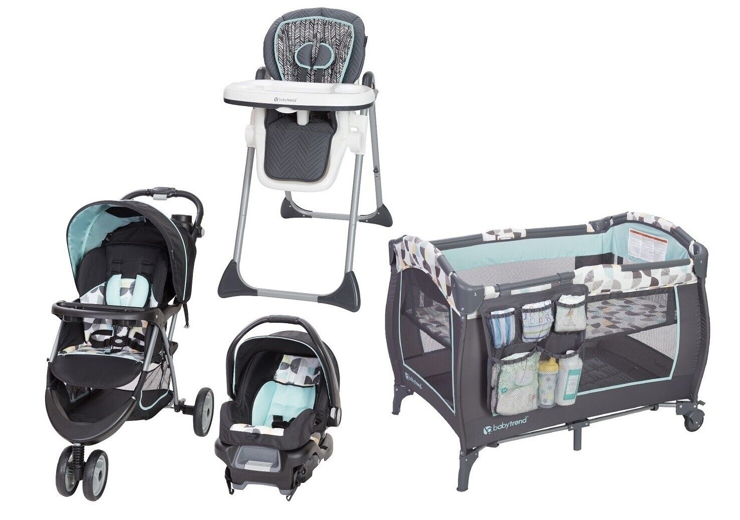Car Seat Nursery Crib Playard Chair Swing, Stroller Car Seat Pack And Play Combo