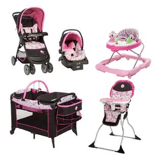 Disney Minnie Baby Stroller Car Seat Playard Walker Chair Combo Travel  System