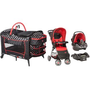Disney Baby Combo Set Stroller with Car Seat Playard Mickey Mouse Travel  System