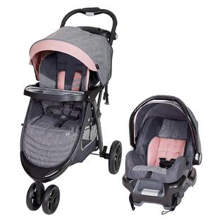 Baby Trend Baby Girl Pink Travel System Combo Set Stroller with Car Seat  Diaper Bag Playard