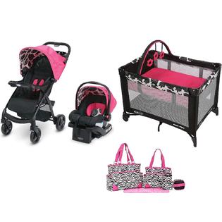 Graco Baby Walk Out Combo Set Playard Diaper Bag Stroller with Car Seat  Travel System