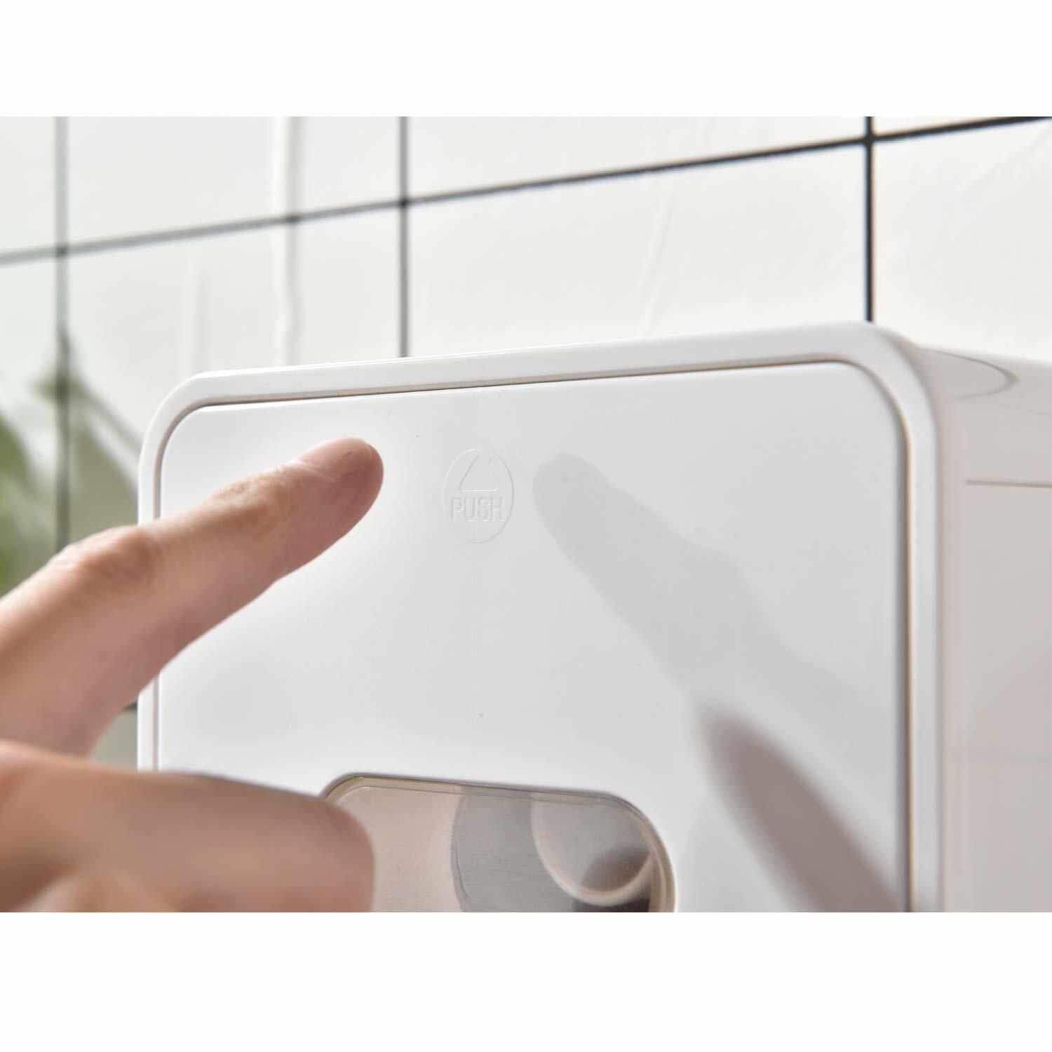 Karyhome Cat Proof Toilet Paper Holder Covered Wall Mounted Toilet Tissue Hol