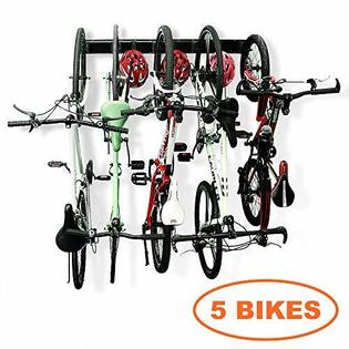 Wallmaster Bike Rack Garage Storage Holds 5 Bicycles Wall Mount