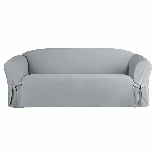 Sure Fit Cotton Duck Sofa Slipcover Cushion Pieces Sure Fit Cotton Duck Sofa Slipcover