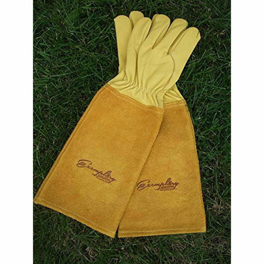 Exemplary Gardens Egrpgym Rose Gloves Pruning For Men And Women Thorn Proof Goatskin Leather Gardening To