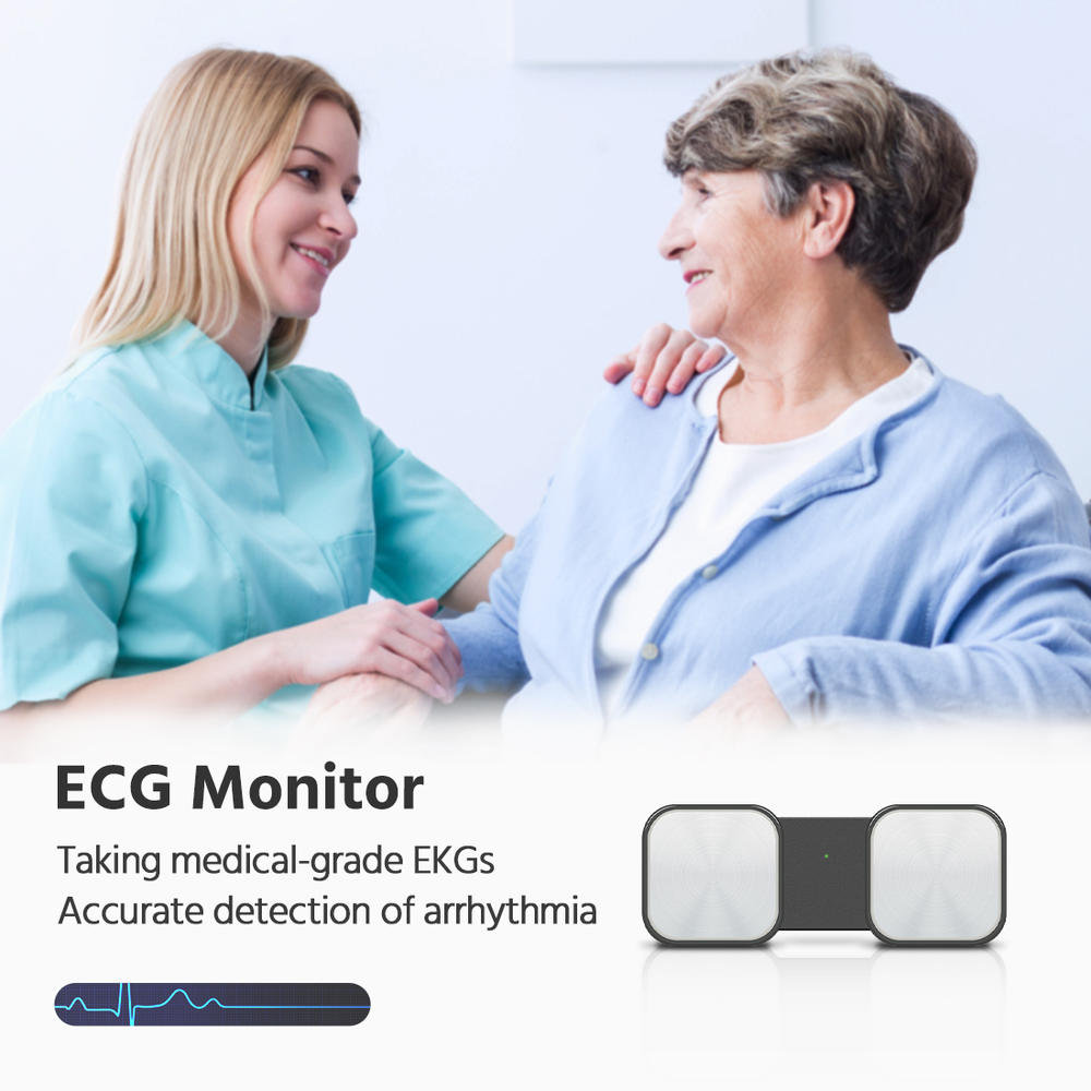 SnapEKG EKG Monitor Heart Monitor EKG for Smart Phone, Handheld Wireless Captures Heart Rhythm Without EKG Electrodes Required