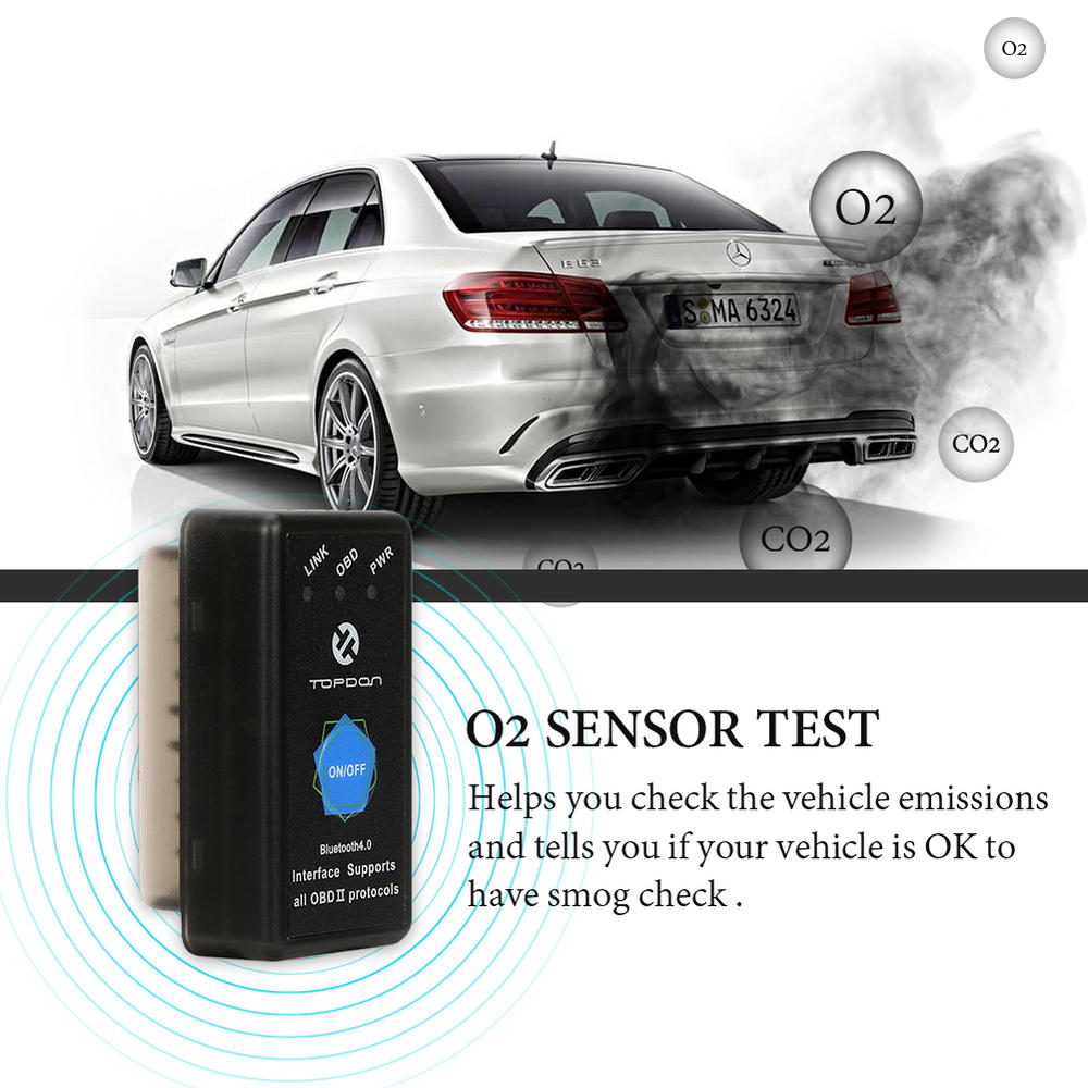 TOPDON AutoMate WiFi OBD2 Scanner For Live Data Diagnosis  Turning Off MIL(Check Engine Light) for iOS  Android Devices