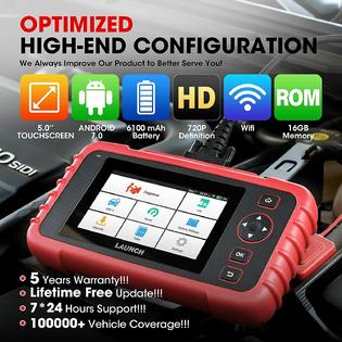 LAUNCH CRP129X OBD2 Scanner Car Diagnostic Code Reader ABS/SRS/Engine/Transmission for Oil/EPB/SAS/TPMS Reset