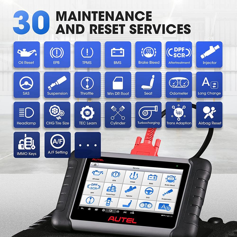 Autel MP808 OBD2 Scanner Car Diagnostic Scan Tool with Bi-directional Control Ability and Key Programming