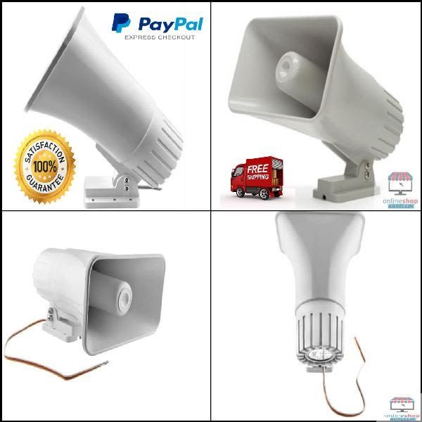 Tyco Extra Loud Alarm Siren Speaker Home Security System 30w 1db Outdoor Indoor