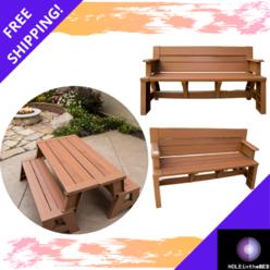 Convert Bench Into Picnic Table