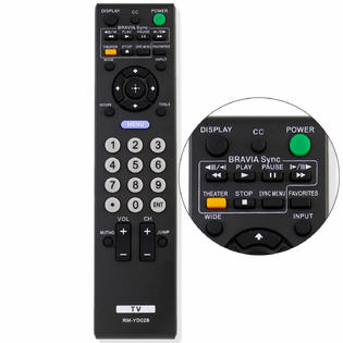 For Sony New Rm Yd028 Remote Replacement For Sony Bravia