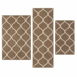 Maples Rugs Kitchen Rug Set Rebecca 3pc Set Non Kid Accent Throw Rugs Runner Made In Usa For Entryway And Bedroom