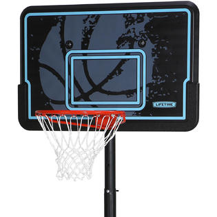 Lifetime Portable Basketball Hoop System Court 44 In Adjustable Height Pro Backboard Goal
