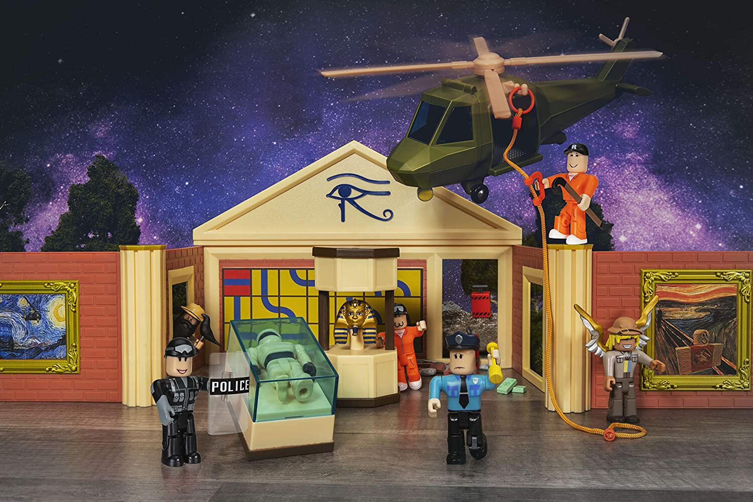 Roblox Jailbreak Museum Heist Playset Action Kids Collection Mix Match Parts Toys