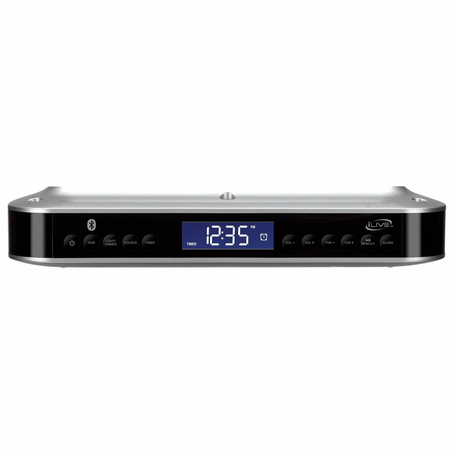 IKB318S Under Cabinet FM Radio Kitchen Counter Bluetooth iLive Stereo