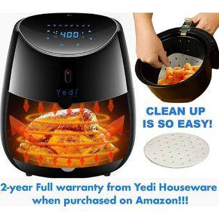 Yedi Houseware GV013 Yedi Total Package Air Fryer XL, 5.8 Quart, Deluxe Accessory Kit, Recipes Yedi Houseware GV013 Yedi Total Package Air Fryer XL, 5.8 Quart, Deluxe Accessory Kit, Recipes