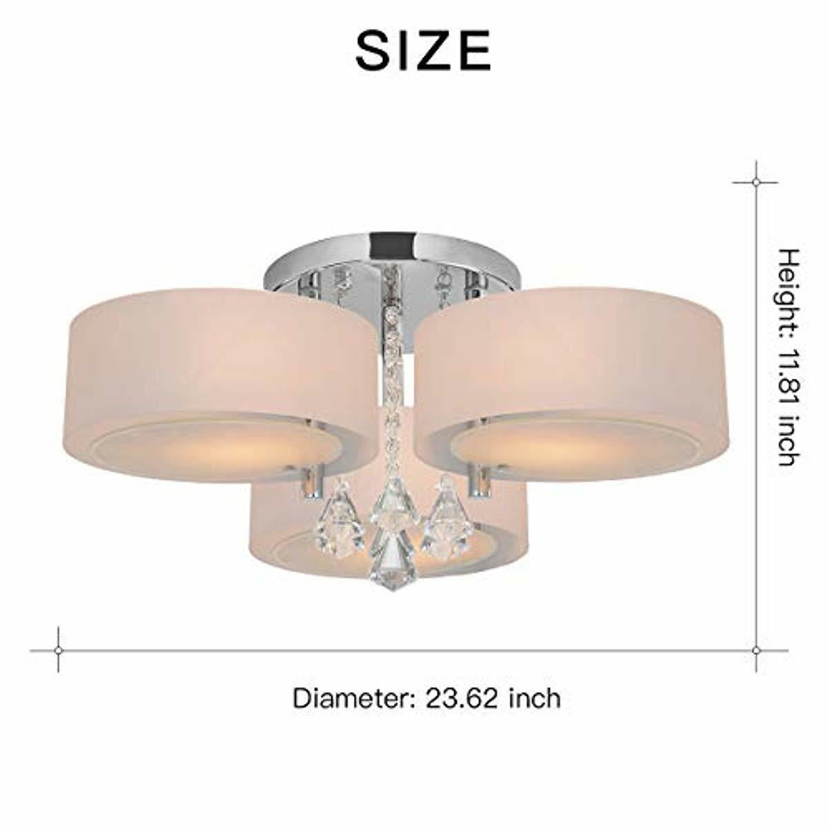 Rh Ruivast Lampadario De Techo Modernas Lampara Cristal Moderno