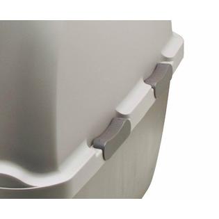 Catit Cat Litter Pan Box Jumbo Hooded Kitty Covered Enclosed Carbon Filter Warm Gray