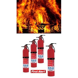 Fire Extinguisher Abc 10 Lbs Set 4 Pack Electrical Flammable Liquid First Alert