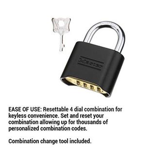Master Lock Padlock Combination Lock Key Shackle Secure Code Gym