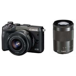 1724c034 Canon Eos M6 Digital Camera Ef M 15 45mm 55 0mm Double Zoom Lens Kit Black 1724c034 Canon Eos M6 Digital Camera Ef M 15 45mm 55 0mm Double Zoom Lens Kit Black