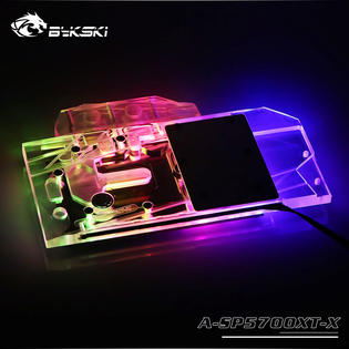 Bykski A Sp5700xt X Full Cover Gpu Water Cooling Rgb Copper Block For Msi Rx 5700 Xt Mech Evoke