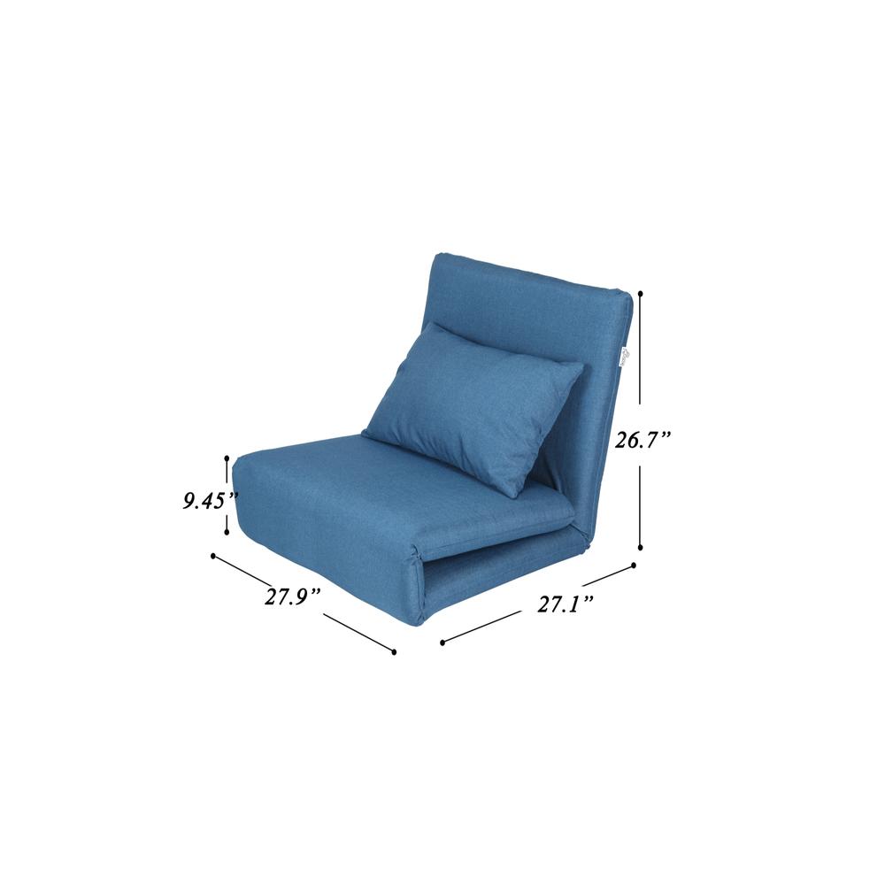 Loungie Relaxie Flip Chair Sleeper Dorm Bed Couch Lounger Sofa Convertible