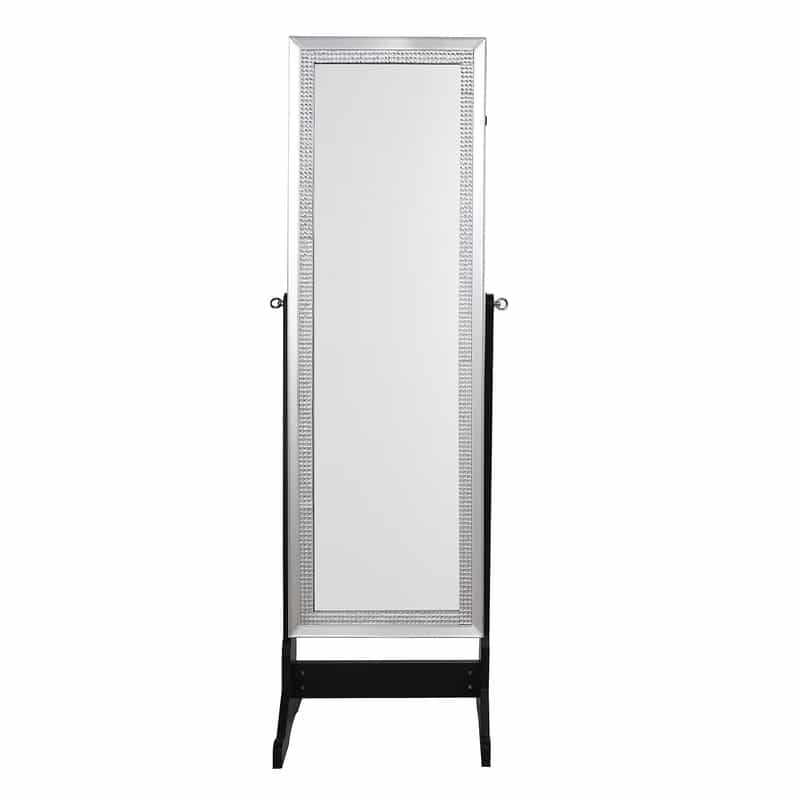 Inspired Home Shimmer Jewelry Armoire Lockable with LED Lights Full Length