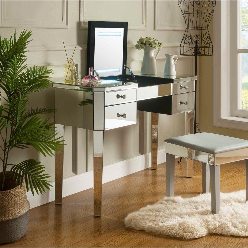 Inspired Home  Vanity Table  4 Drawers
