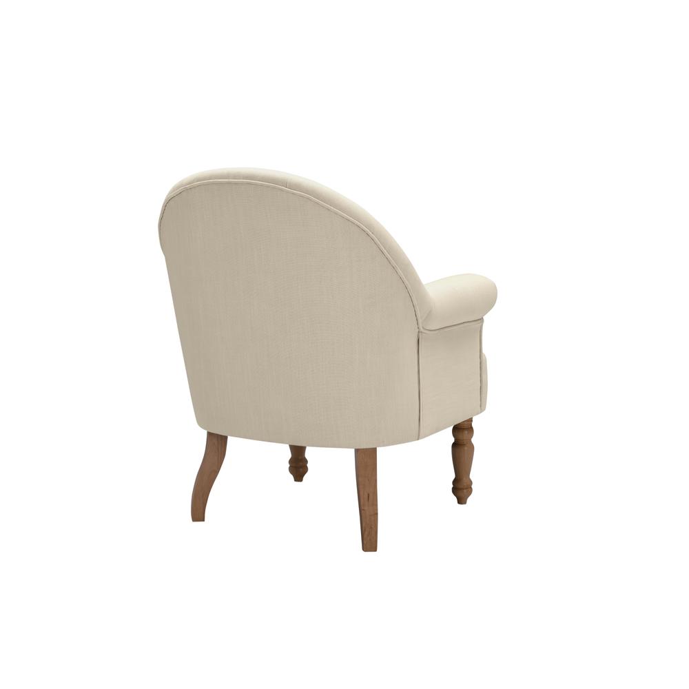 Rustic Manor Ariela Accent Armchair Upholstered Flared arms Curved Back