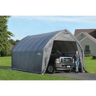 ShelterLogic Garage-In-A-Box 13x20' x 12'Peak Style for SUV/Truck, Gray