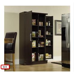 Tall Wood Storage Cabinet
