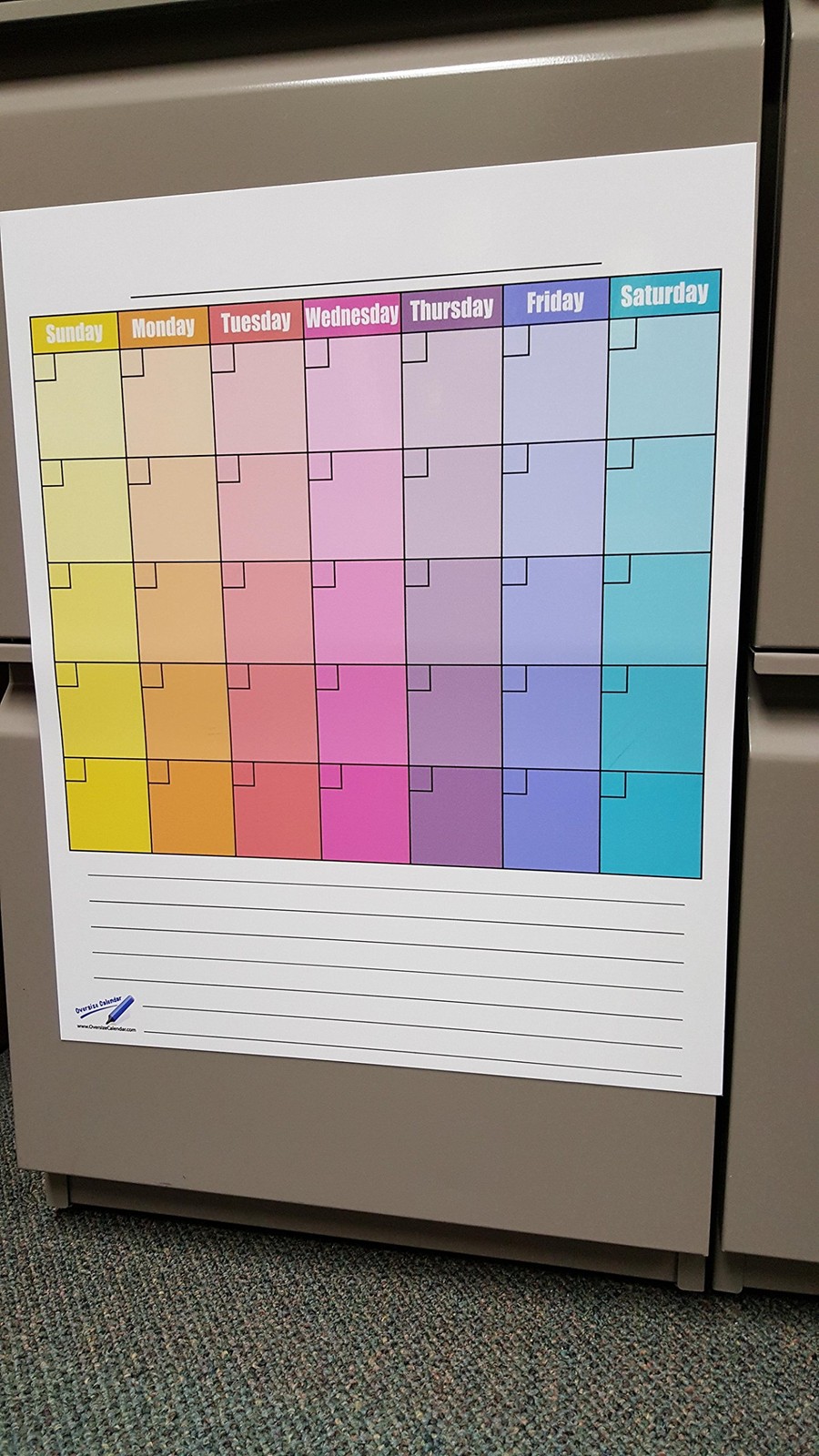 oversize calendar oc m 1417 c dry erase blank monthly oversized calendars