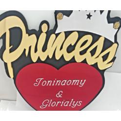 Handmade Princess Wall Decor Personalized Wall Hanging Mirror