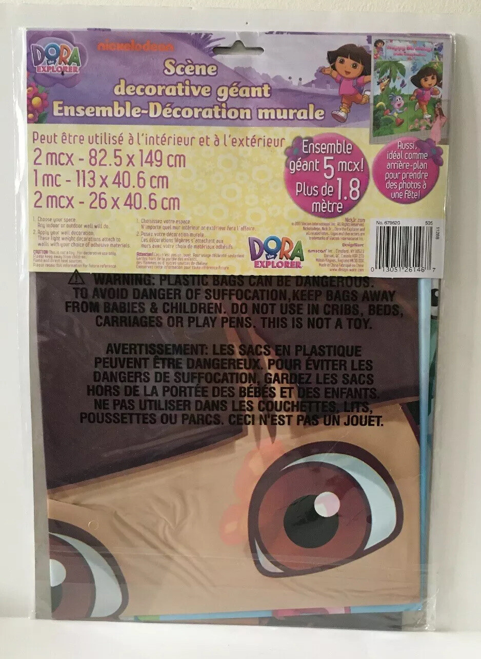 Amscan Dora The Explorer Scene Setter Wall Decorating Kit