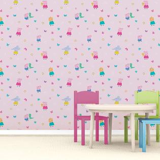 Debona Peppa Pig Wallpaper Childrens Wall Decor George Cat