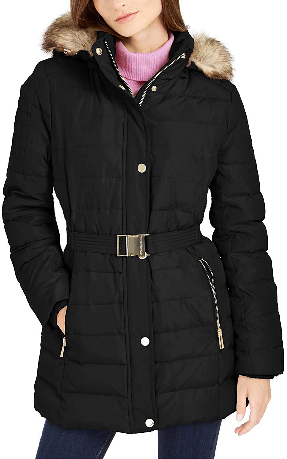 Michael kors mid length puffer coat Clearance