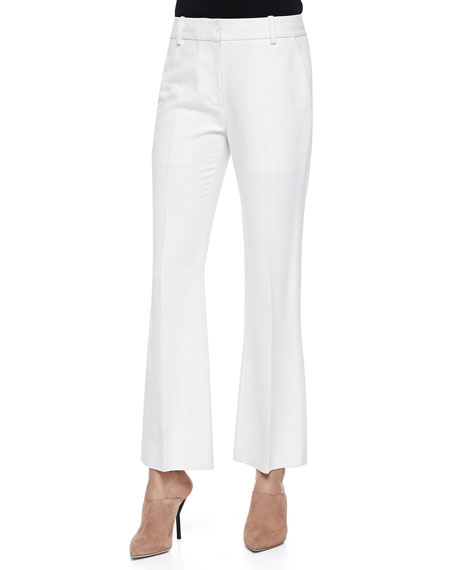 3.1 Phillip Lim White Cropped Flare Pant 4