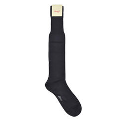 Brioni Men's 100% Cotton Gray Long Socks (11)