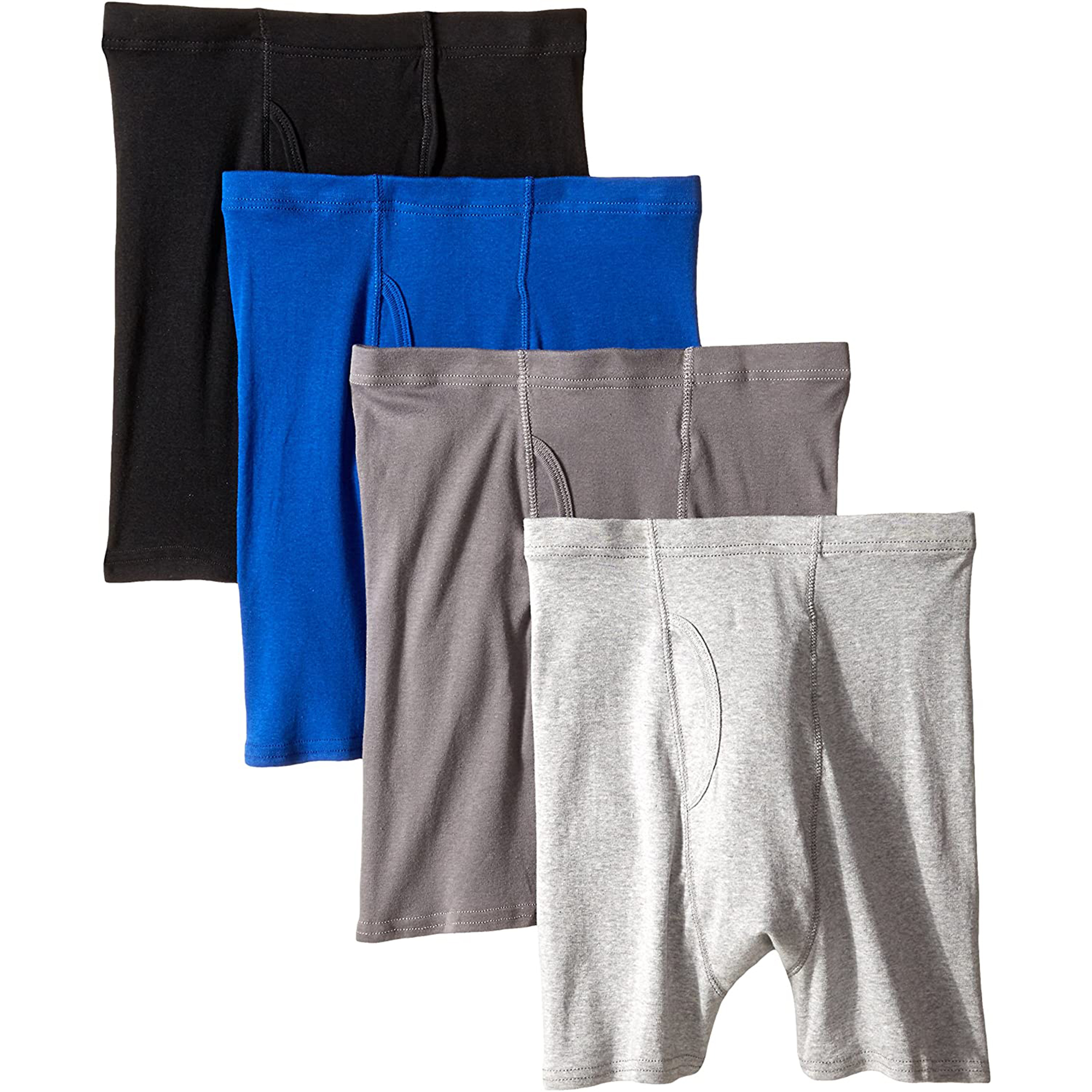 Hanes Men's 4 Pack Tagless Boxer Briefs Assorted Colors Comfortsoft Waistband