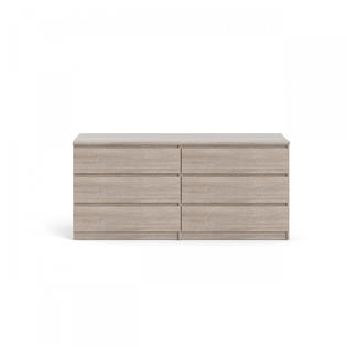 Tvilum Scottsdale 6 Drawer Double Dresser In Truffle