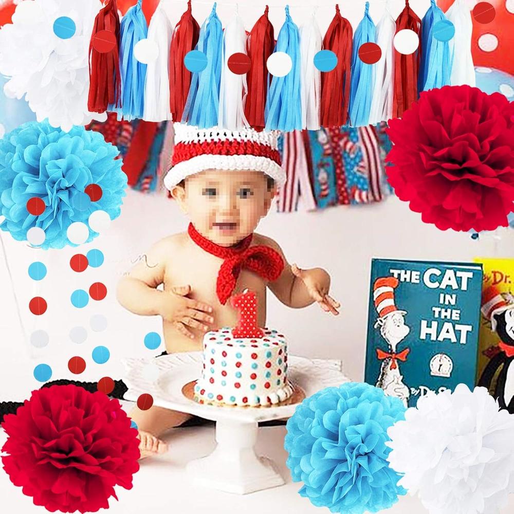 EBD Products Dr Seuss Cat In The Hat Birthday Party Decorations/Dr Suess Decor Thing 1 And Thing 2 Decorations Tu SEA8188381