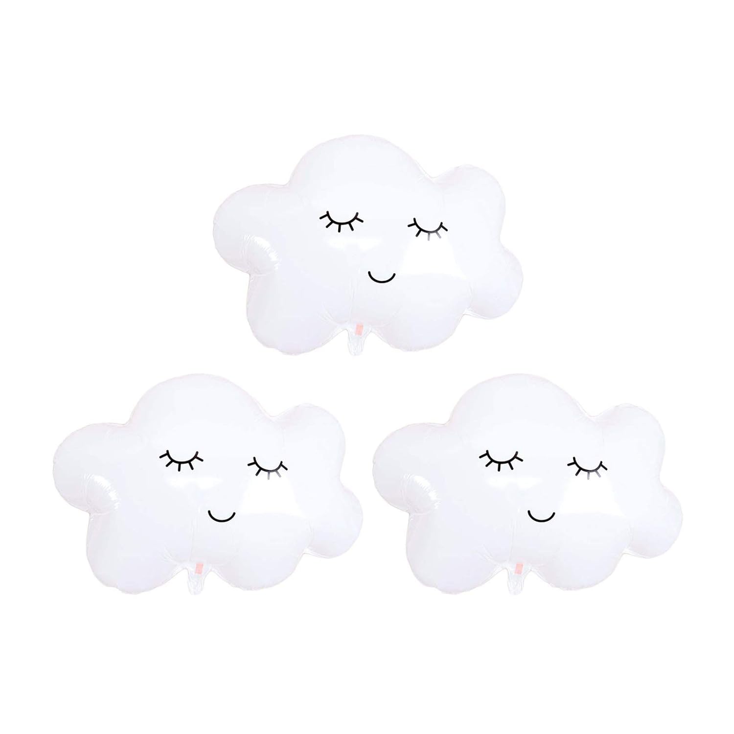 EBD Products 3Pcs White Cloud Balloons 30 Inch Mylar Foil Cloud Balloons For Baby Shower Birthday Wedding Party S SEA8183775