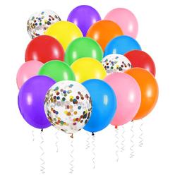 EBD Products Rainbow Party Balloons Garland Arch Kit, 12 Inch 10 Inch Assorted Color And Confetti Latex Balloons  SEA8189322