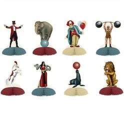 TKM Creativity Vintage Circus 5 Inch Mini Centerpiece 8 Pack Circus Party Supplies Decorations TC46750