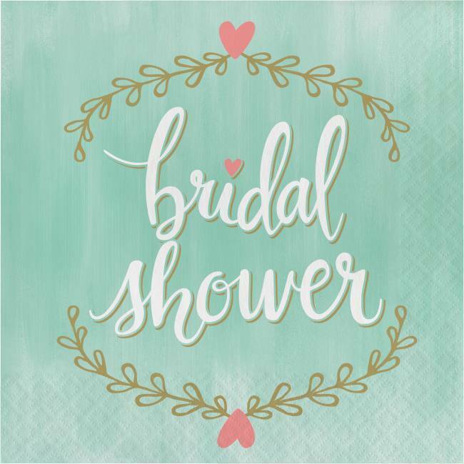 TKM Creativity Mint To Be Bridal Shower Lunch Napkins 16 Pack Bridal Shower Wedding Decoration TC48234